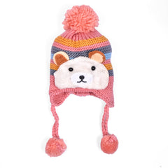 Baby Unisex Woolen Caps, Multicolored (Pack Of 2)
