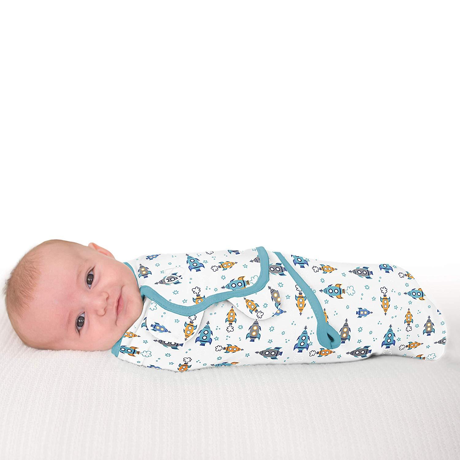 Baby Swaddle Adjustable Infant wrap- 0-3 Months -Pack of 2 - Any