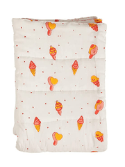 Organic Cotton Baby Gift Pack - Pack of 3 Muslin( Mix Designs) and 1 Organic Cotton Quilted Blanket
