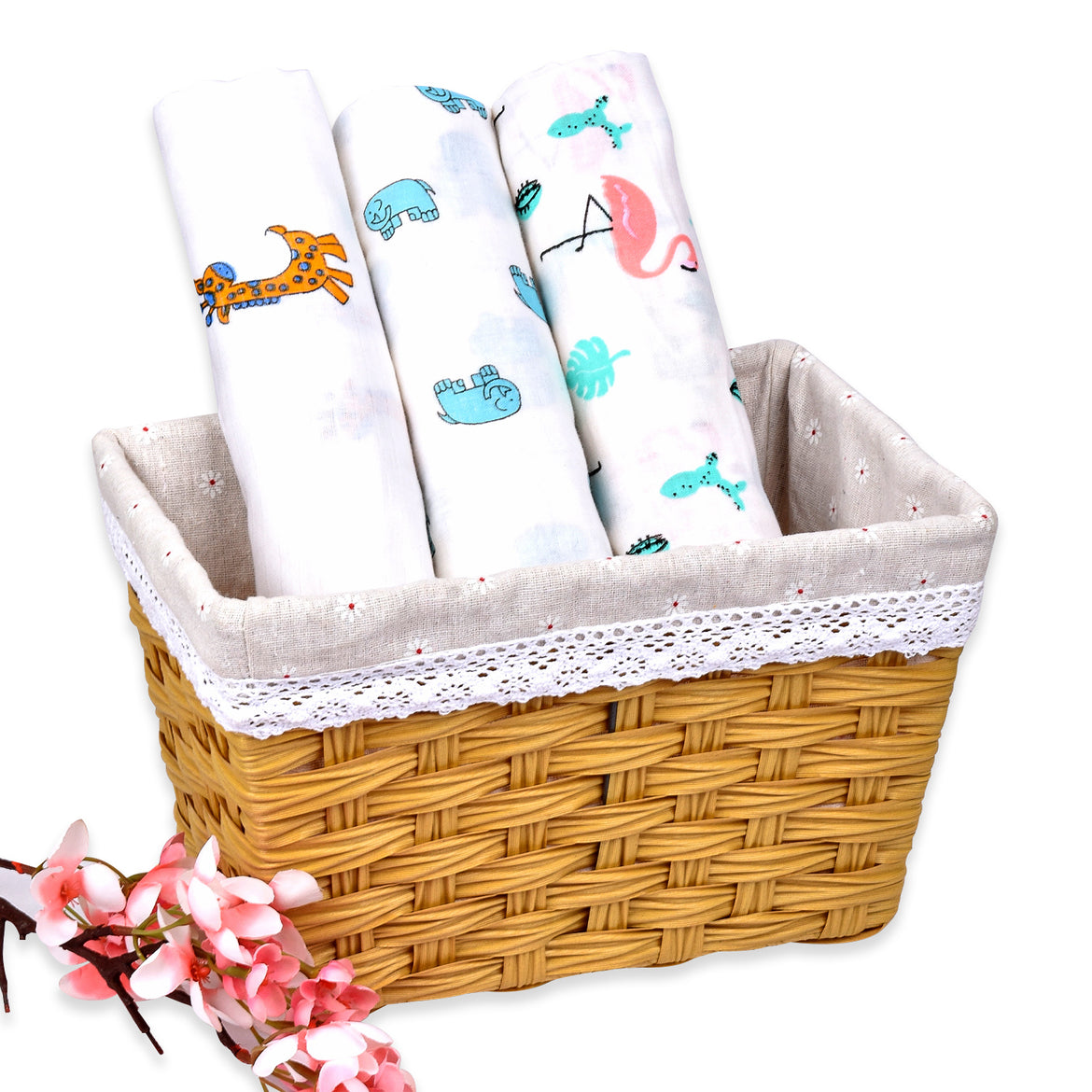 100 Organic Cotton Muslin Swaddle for New Born Babies Moms Home