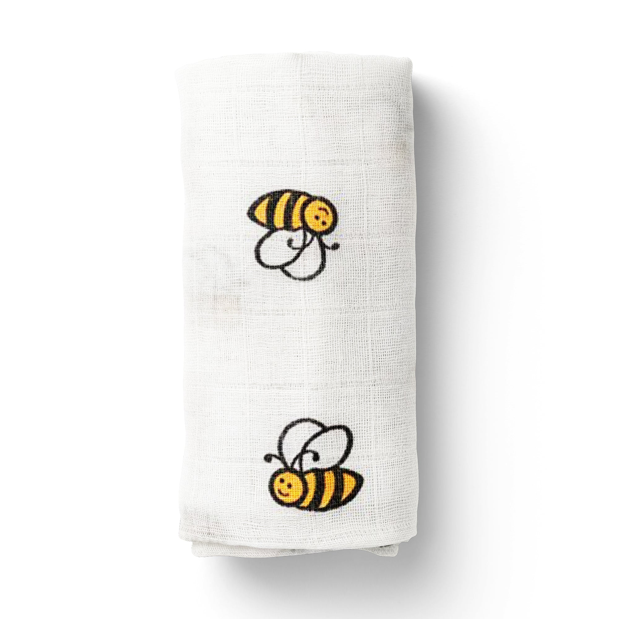 Baby Muslin Swaddle -100x100 cm - Bees