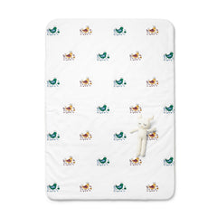 Baby Ac Quilt Blanket cum Bedspread- 0-3 Years - 100*120 cm - Chirping Birds