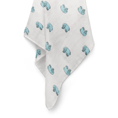 Baby Muslin Swaddle - 100x100 cm  - Pack of 2 - Cute Elephant and Giraffe