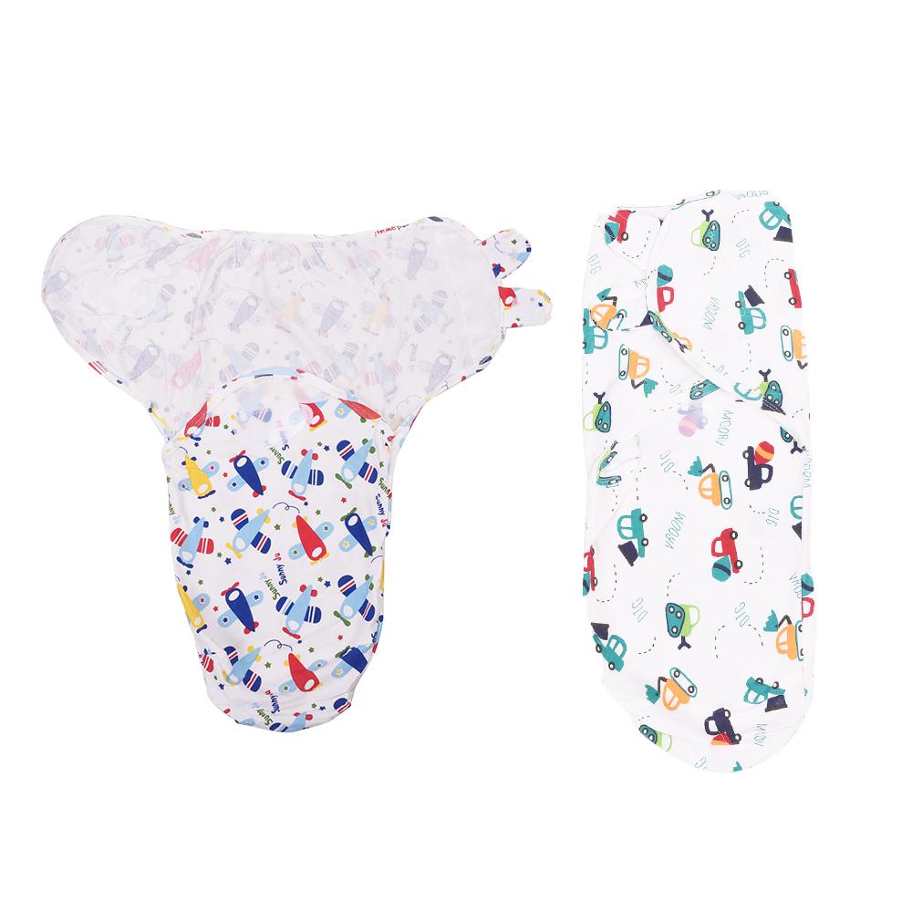 Baby Swaddle Adjustable Infant wrap- 0-3 Months -Pack of 2 -Any Design