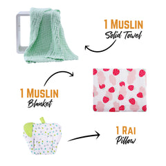 All Muslin Nursing and Bedding Gift set ( 17 items)