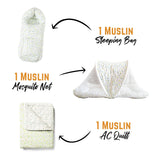 All Muslin Nursing and Bedding Gift set ( 17 items)