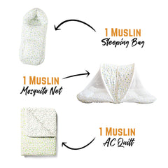 All Muslin Nursing and Bedding Gift set ( 18 items)