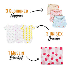 New Born Baby Essentials Gift Combo Box  0-6 Months - 27 Items
