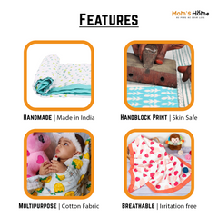 Baby Muslin Dohar- 100X100 CM-(0-3 Years)-Butterfly