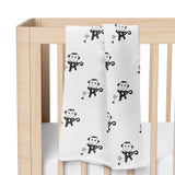 Baby Organic Cotton Muslin Cloth Swaddle - 0-12 Months - 100x100 cm  - Pack of 2