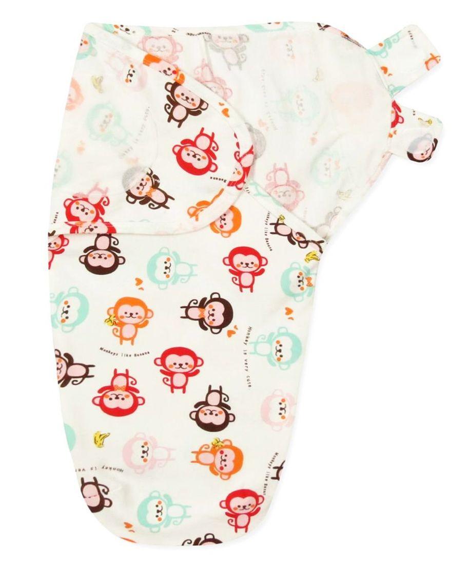 Baby Swaddle Adjustable Infant wrap- 0-3 Months Monkey – Moms Home