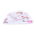 Baby Gift Pack - Pack of 3 Muslin Swaddles ( Mix designs) and 1 Muslin 6 Layer Blanket
