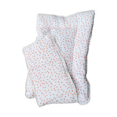 Baby Organic Cotton Muslin Sleeping cum carrying Nest Bag- Red Heart- 0-8 Months