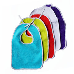 New Born Baby cotton waterproof Bibs Super Absorbent- Pack of 5 (0-9 Months)