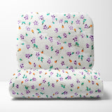 Baby Quilt - Purple Leaf Print - 0-5 Years - 100*150*5cms