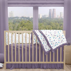 Baby Quilt - Purple Cherry Print - 0-5 Years - 100*150*5cms