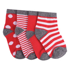 FOOTPRINTS Organic cotton Baby Socks -12-24Months - Pack of 4 Pairs