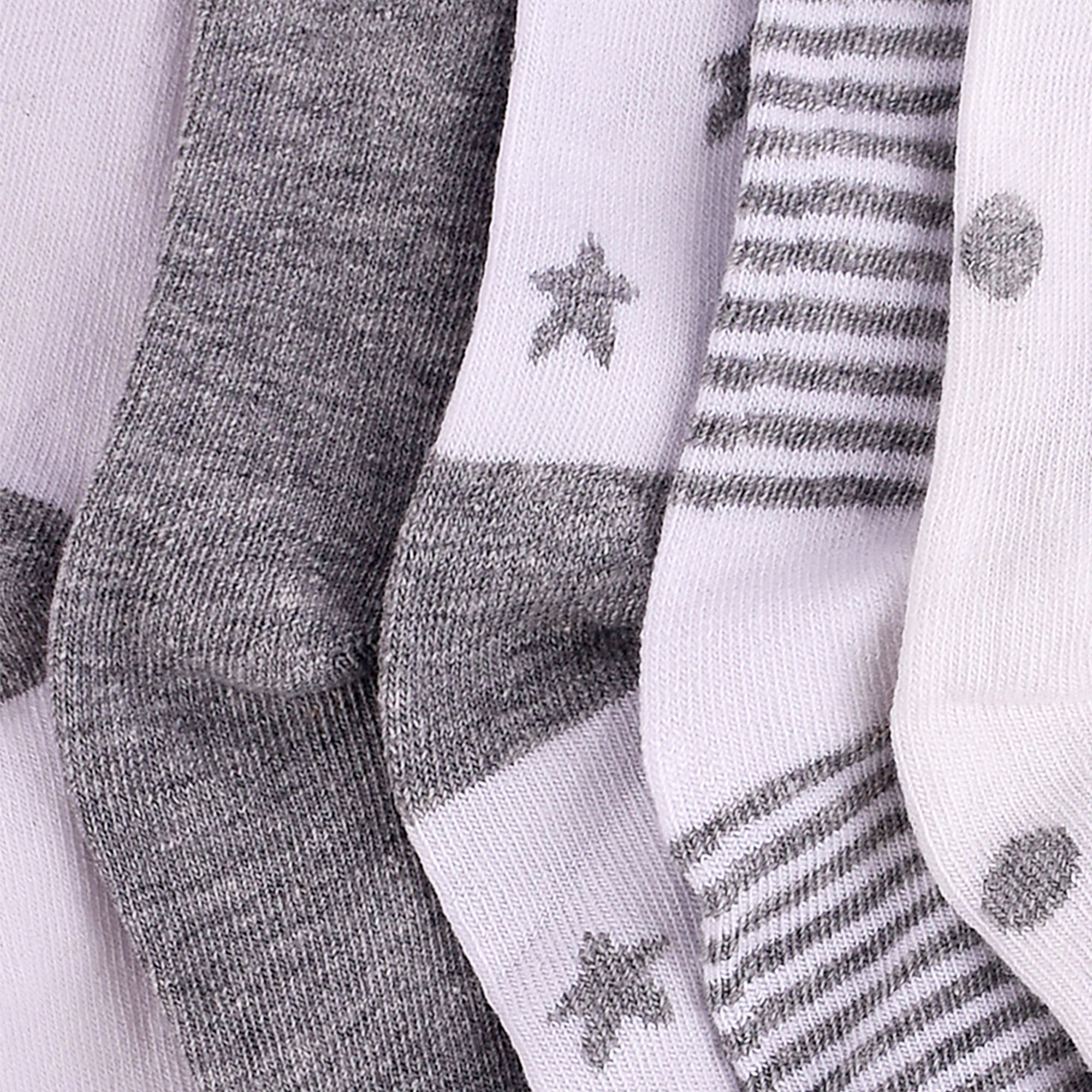 Baby Winter Terry Socks- 12-24 Months - Pack of 5 Pairs Grey