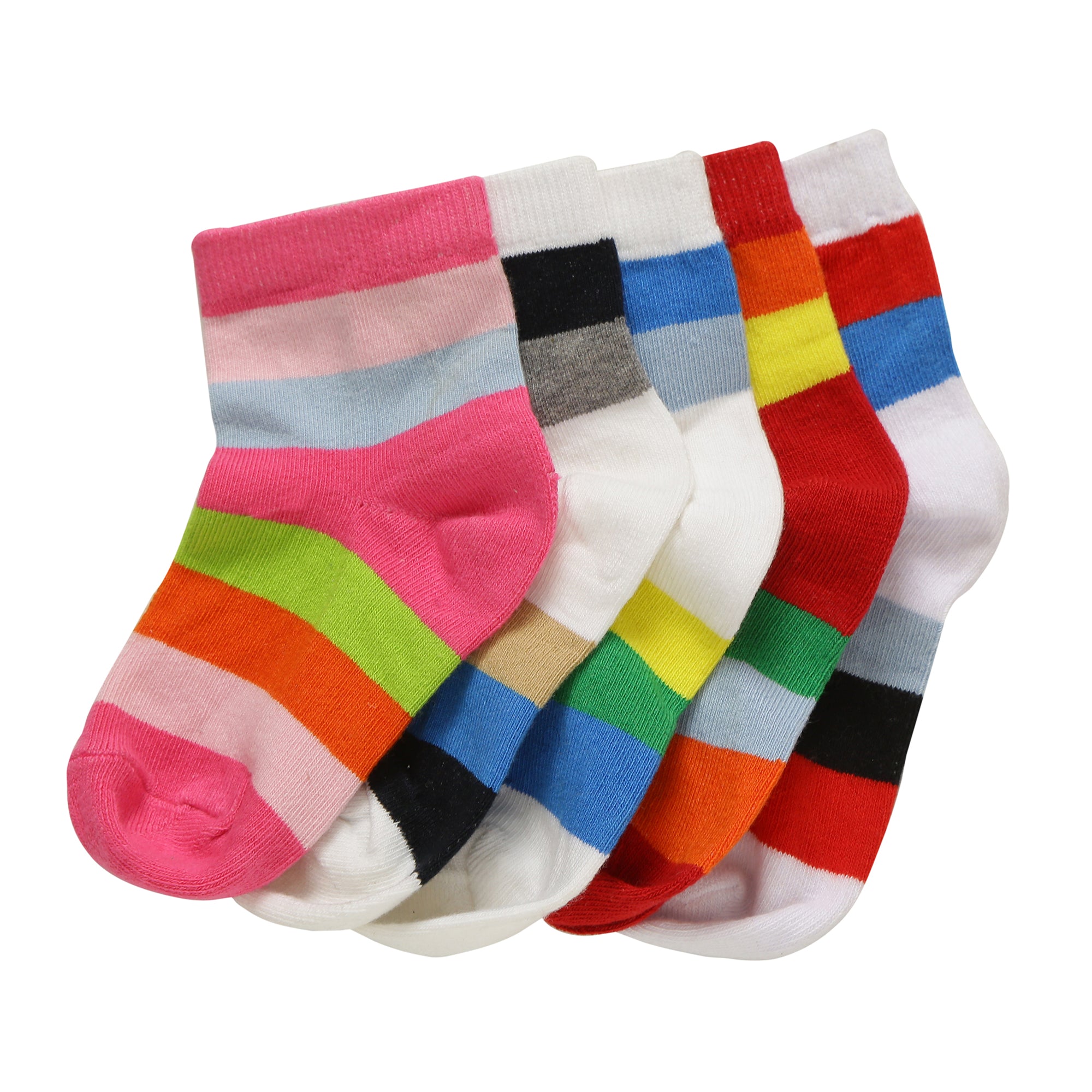 FOOTPRINTS Baby Boy's Organic Cotton Socks (Multicolour, 12 -24 Months) -Pack of 5 Pairs
